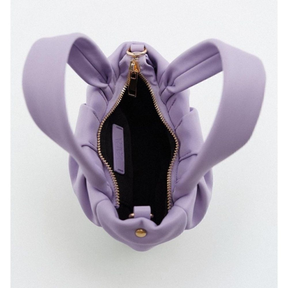 Zara Soft Mini Lavender Crossbody Bag - Picture 3 of 7